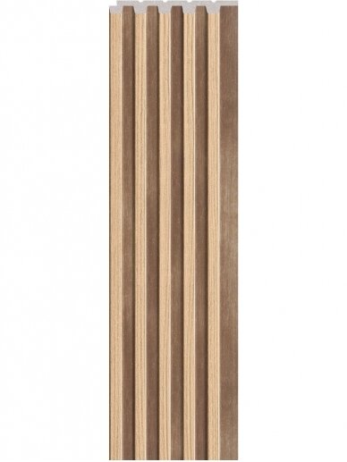 Linerio S line lamelių sienelė 2650 x 122 mm | Natural spalva