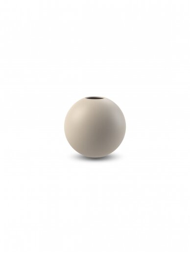 BALL vaza | Smėlio spalva - 20 cm