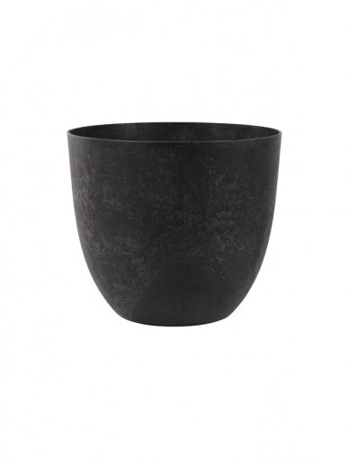 Artstone Bola black lauko vazonas | D55 H45 cm