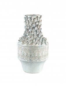 CARACAS white keramikinė vaza | 47 cm