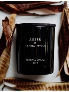 "Amber & Sandalwood" kvepianti CERERIA MOLLA žvakė