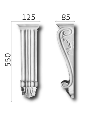 Laikiklis 550/125KED-08