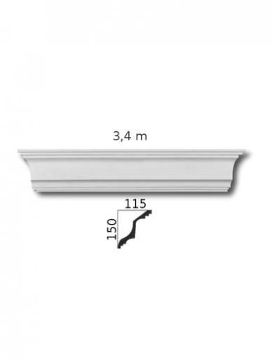 Lubinis karnizas 115/150FC38