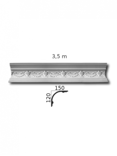 Lubinis karnizas 150/120FP14