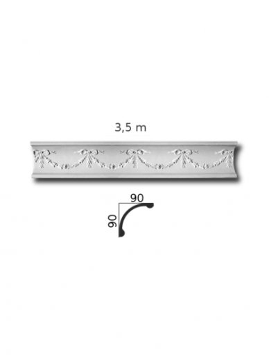 Lubinis karnizas 90/90FP2
