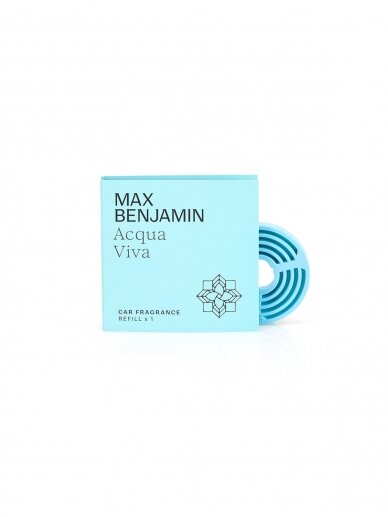 "Max Benjamin" kvapo automobiliui papildymas - Aqua Viva aromatas