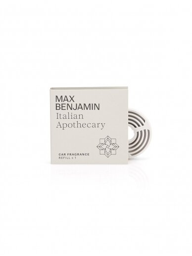 "Max Benjamin" kvapo automobiliui papildymas - Italian Apothecary aromatas