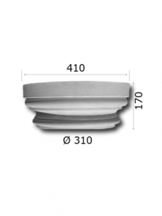 Pusinis kapitelis ir pagrindas kolonai Ø310_KBA30_1/2G