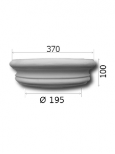Pusinis kapitelis kolonai Ø195_BK3a1/2