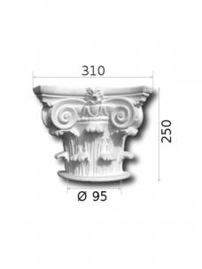 Pusinis kapitelis kolonai Ø95_GK2b1/2