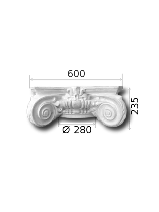 Pusinis kapitelis kolonai Ø280_GK4_5a1/2