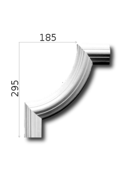 Sieninės juostos kampas 295/185NNLP-3Wa