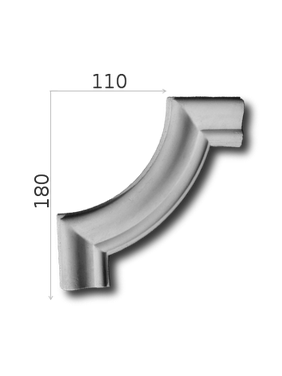 Sieninės juostos kampas 180/110NNLP-19