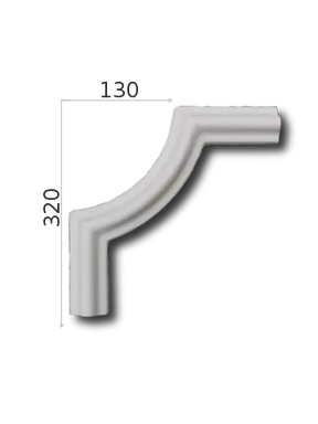 Sieninės juostos kampas 320/130NNLP-23Wa
