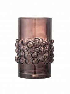 Stiklo vaza BENDIE | Ruda spalva - 21 cm