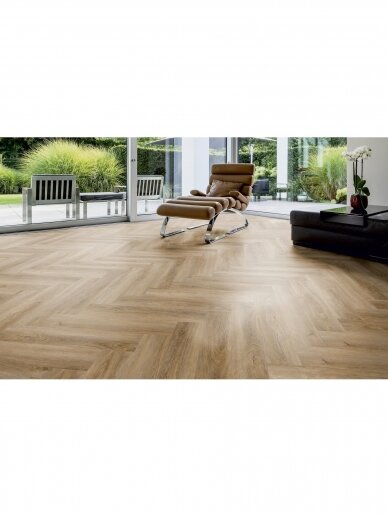 Ter Hurne LVT PERFORM vinilo grindys eglute | Oak Malaga spalva - 743 x 145 x 6/0.55 mm / 33 klasė 4